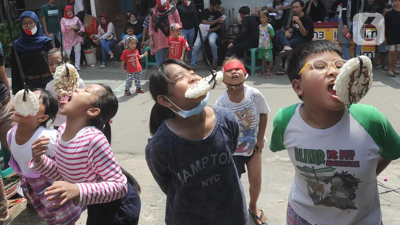 Keceriaan Para Bocah Mengikuti Lomba 17 Agustusan