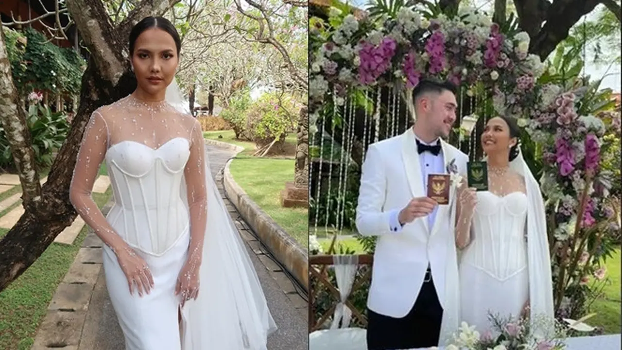 6 Momen Pernikahan Valerie Krasnadewi dan Shanon Justin yang Lebih Muda 7 Tahun