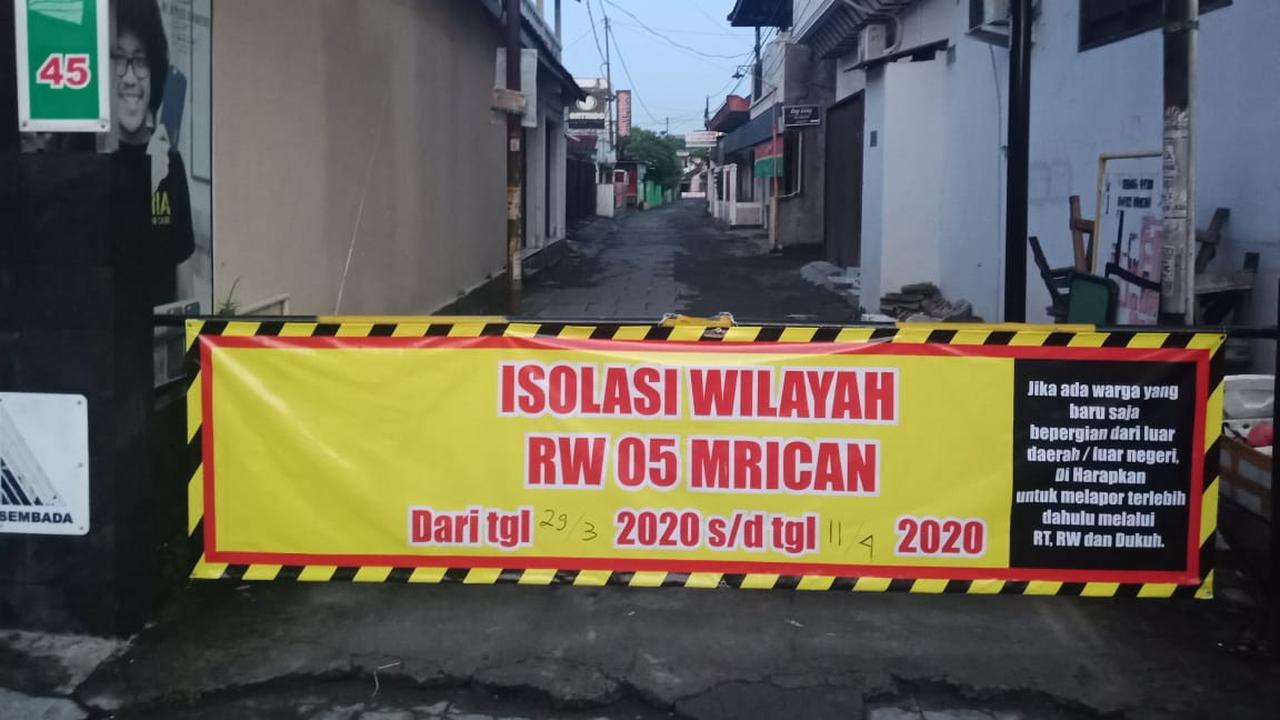 Lockdown Mandiri Warga Yogya