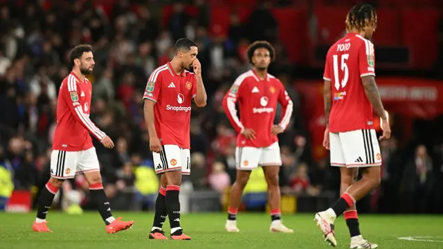 Reaksi para pemain Manchester United