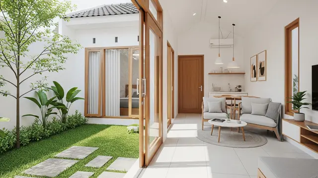 Rumah Minimalis Dengan Taman Mini