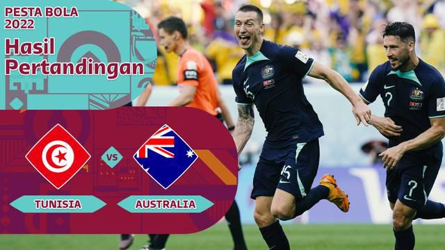 Berita Motion grafis hasil pertandingan Timnas Tunisia Vs Timnas Australia (26/11/2022) sore WIB. Gol Mitchell Duke menjaga asa peluang Timnas Australia lolos ke babak 16 besar Piala Dunia 2022.