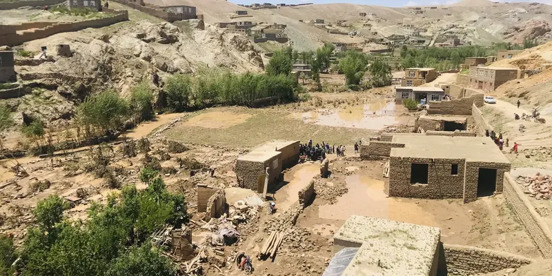 Potret Kerusakan Akibat Banjir Bandang di Afghanistan