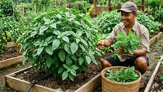 Tips Berkebun Kemangi Biar Tumbuh Lebat, Berdaun Lebar, dan Bisa Dipanen Setiap Hari