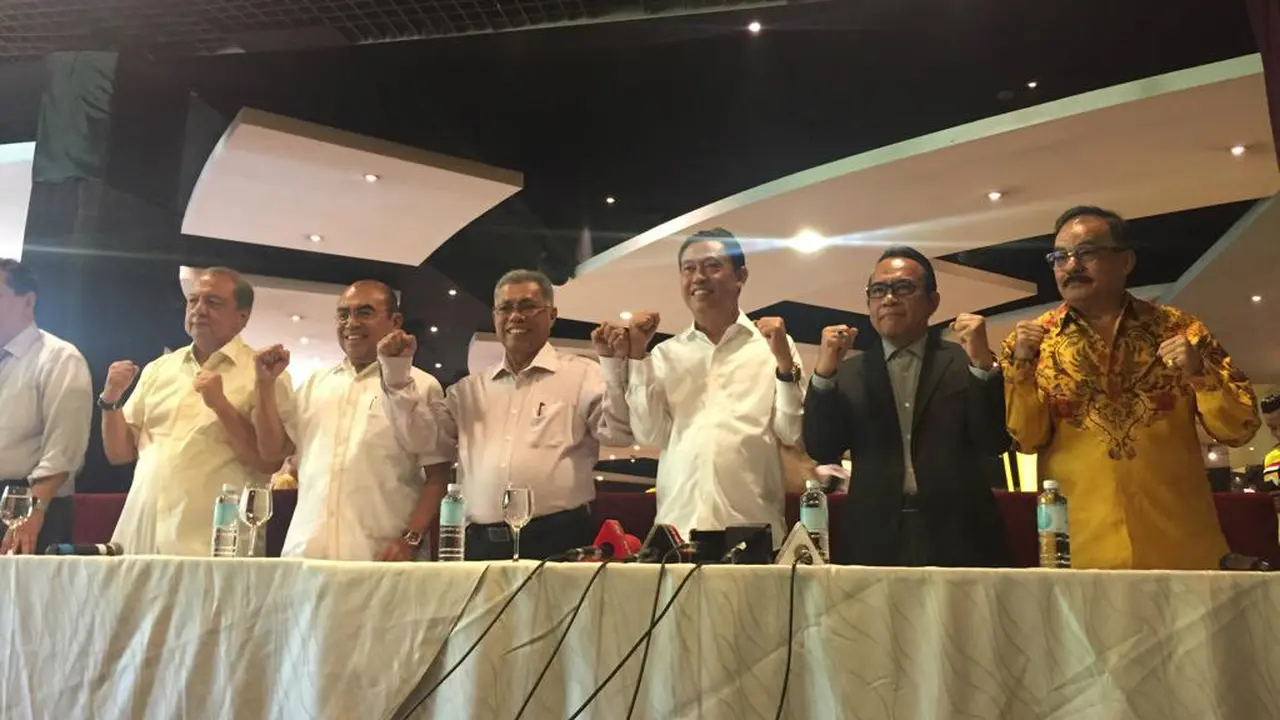 Dukungan untuk Bambang Soesatyo maju sebagai calon ketua umum Partai Golkar, Rabu (20/11/2019).