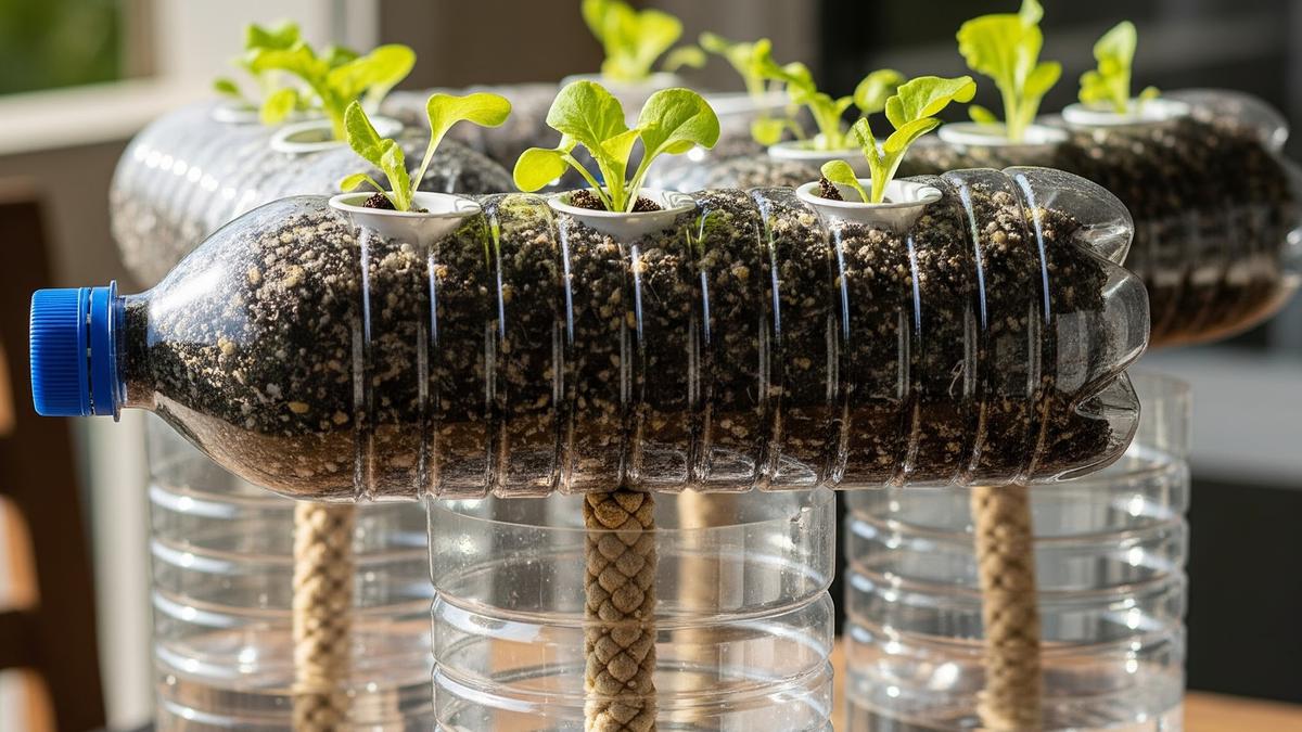 Cara Membuat Hidroponik Botol Bekas Pakai Sumbu Kompor Tanpa Listrik, Mudah dan Hemat