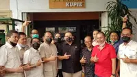 Fadli Zon seusai melantik pengurus Himpunan Kerukunan Tani Indonesia (HKTI) Sumut di Begawan Coffe Medan.