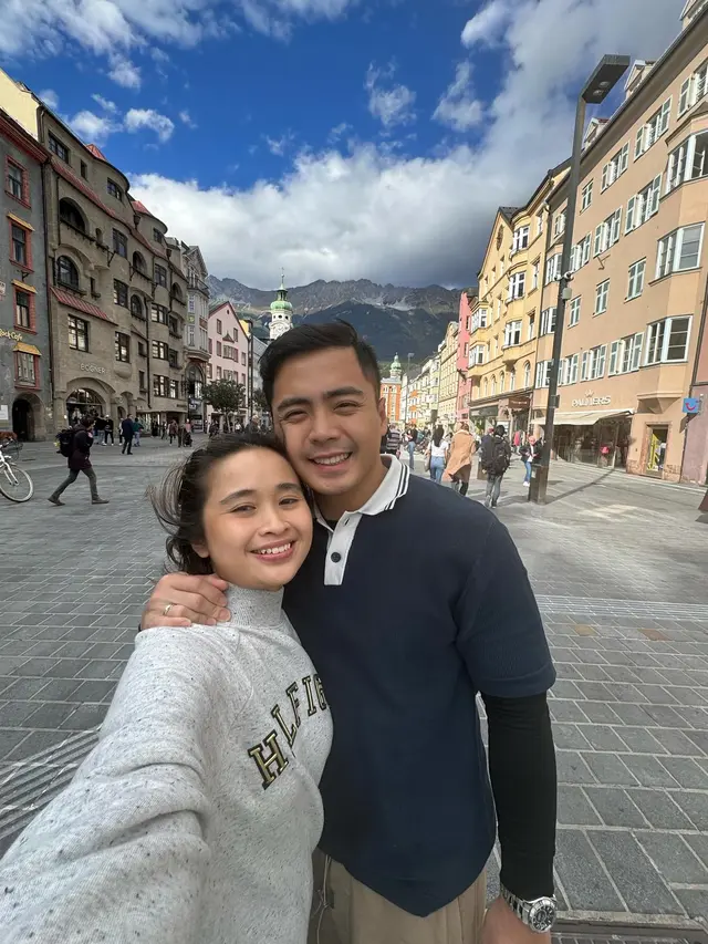 Wujudkan Impian, Ini 7 Potret Gritte Agatha dan Suami Bulan Madu ke Swiss