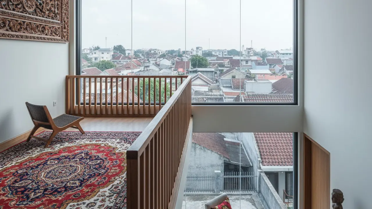 Inspirasi Rumah Kontemporer Murah dengan Mezzanine