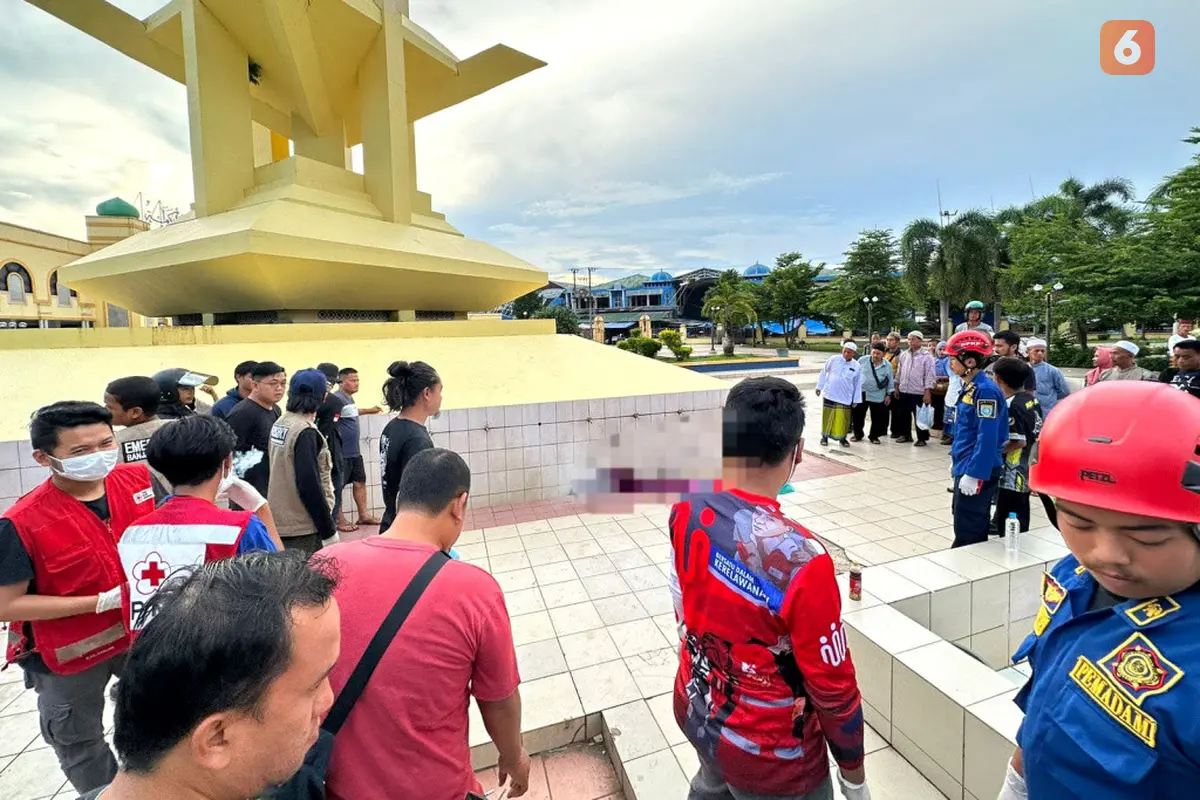 Penemuan jasad laki-lakai di masjid Al Karomah Martapura Kabupaten Banjar Kalimantan Selatan