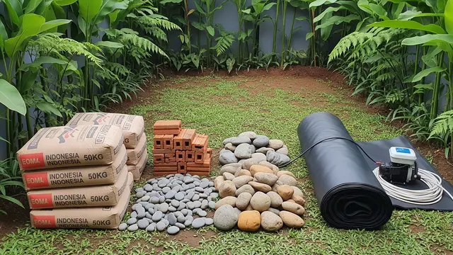Cara Membuat Kolam Ikan Bertingkat untuk Lahan Sempit (AI Generated)