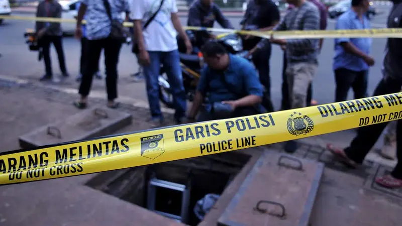 Cari Bukti Curian Kabel, Polisi Cek Gorong-gorong Jalan Merdeka