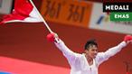 Berita video momen karateka Indonesia, Rifki Ardiansyah, meraih medali emas di Asian Games 2018.