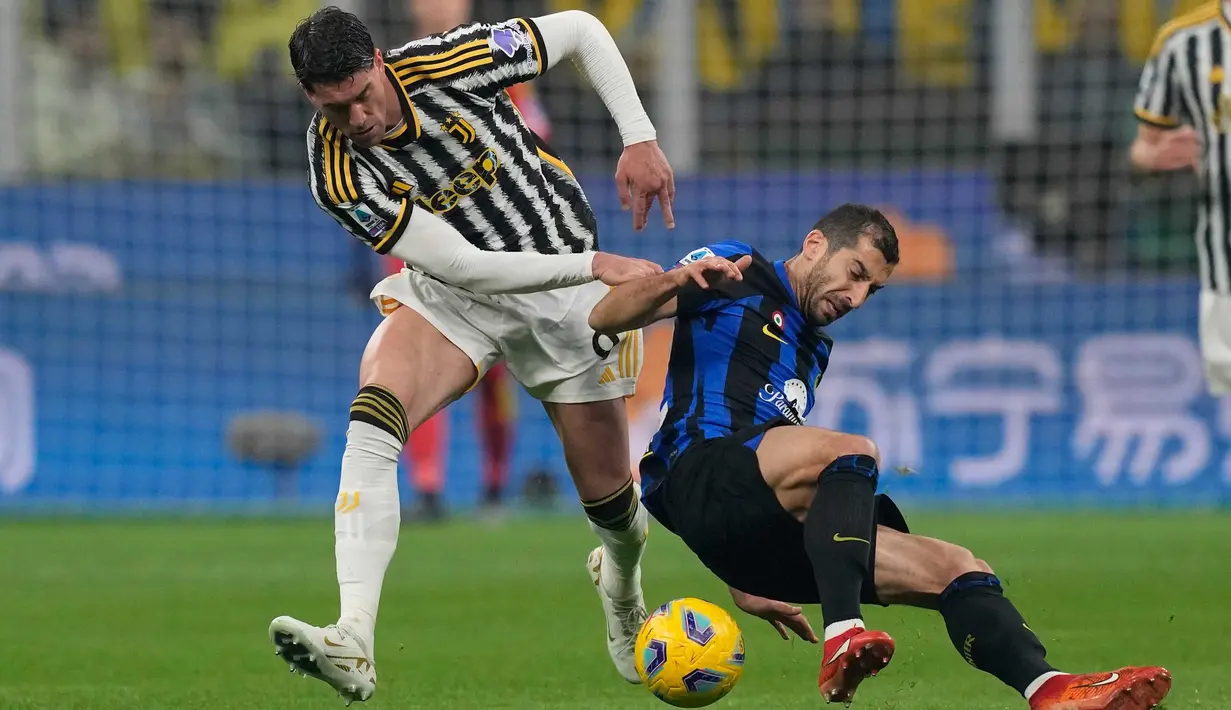 Saat ini, Juventus bertengger di posisi dua dengan 53 angka dari 23 pertandingan. (AP Photo/Antonio Calanni)