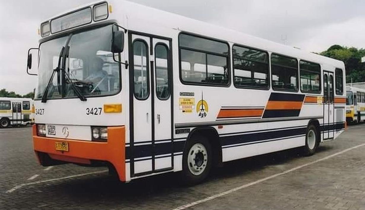 Baru-baru ini warna dan motif dari bus ini kembali diaplikasikan ke Transjakarta Vintage Series. (Source: Ist)