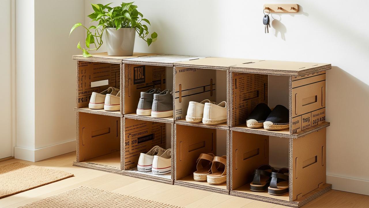 9 Cara Membuat Rak Sepatu dari Barang Bekas yang Estetik, Kuat dan Hemat