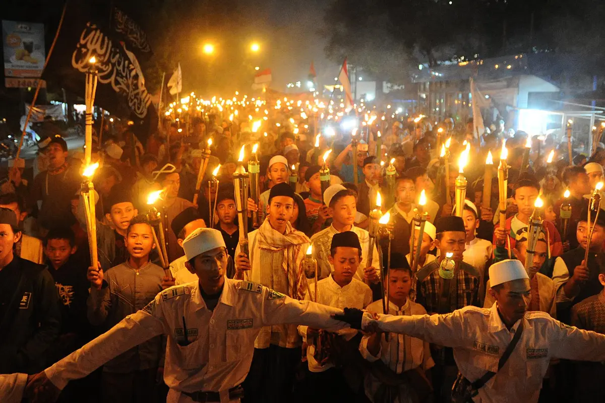 Pawai Sejuta Obor 1 Muharram di Bogor