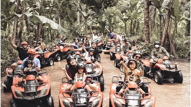 Gading dan Gempi main ATV