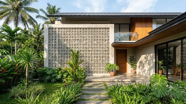 Inspirasi Roster Bermotif Daun untuk Rumah Tropis