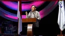 Direktur Utama Indosiar Imam Sudjarwo memberikan sambutan pada acara penerima mahasiswa baru Akademi Televisi Indonesia (ATVI) di Studio 6 Emtek City, Jakarta, Rabu (23/8). ATVI memulai kuliah perdananya di Studio 6 Emtek City. (Liputan6.com/Johan Tallo)