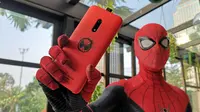 Realme X Edisi Spider-Man. Liputan6.com/Agustinus Mario Damar