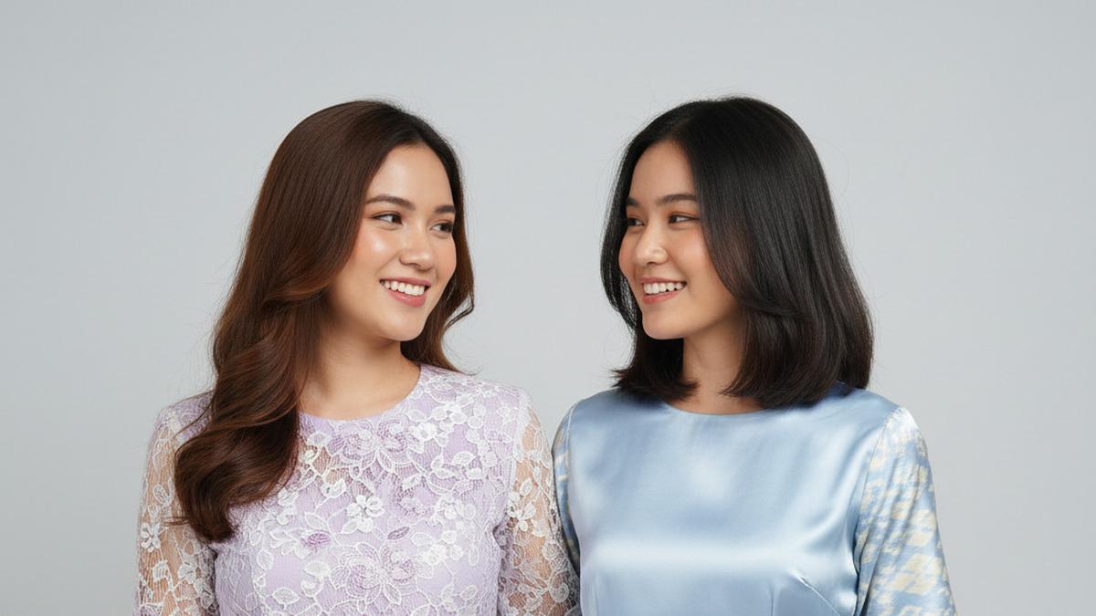 7 Model Dress Batik Lengan Pendek Motif Minimalis Warna Pastel yang Sedang Trending