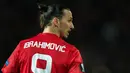 7. Zlatan Ibrahimovic - Striker Swedia ini menjadi andalan Mourinho saat menukangi Manchester United pada 2016-2017. Ibrahimovic mencetak 28 gol dan meraih Tiga trofi, Community Shield, Piala Liga Inggris dan Liga Eropa. (EPA/Peter Powell)