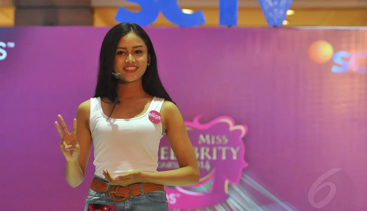 Selain wajah manis dan cantik, Amelia Puspita dan dan sembilan wanita yang terpilih dalam audisi ini juga memiliki bakat dan talenta yang baik untuk menjadi seorang selebriti, Yogyakarta, (31/8/14). (Liputan6.com/Miftahul Hayat)