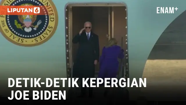 VIDEO: Donald Trump Dilantik, Joe Biden Pulang Naik Pesawat Khusus