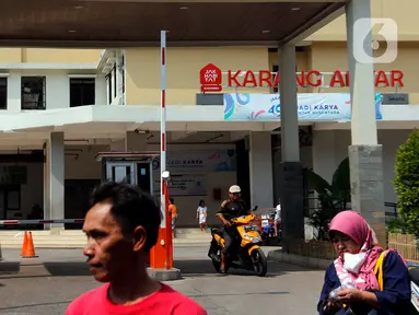 Suasana  rumah susun sederhana sewa (rusunawa) Karang Anyar, Kawasan Kartini, Jakarta Pusat, Senin (17/7/2023). (Liputan6.com/Johan Tallo)