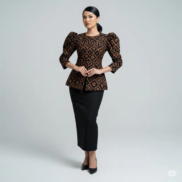8 Baju Batik Lengan Puff untuk Acara Formal: Style Elegan dan Profesional