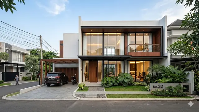 Model Fasad Rumah yang Langsung Mencuri Perhatian dari Jalan