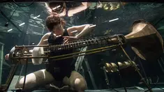 Anggota band Between Music saat latihan jelang Konser Underwater AquaSonic di Aarhus, Denmark, Rabu (19/4). Konser Underwater AquaSonic ingin membawa penonton melakukan perjalanan yang unik ke tempat yang belum dipetakan. (AFP PHOTO / Jonathan NACKSTRAND)