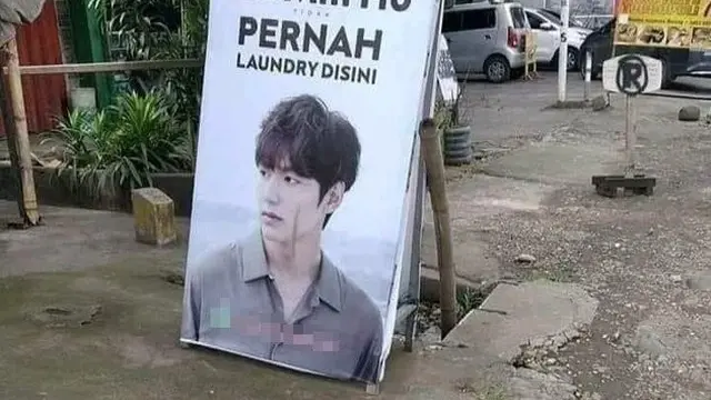 6 Spanduk Jualan Libatkan Aktor Drama Korea Ini Bikin Ngakak
