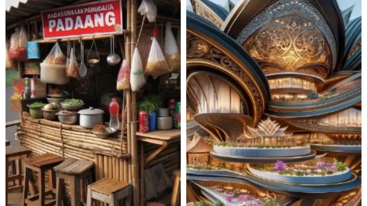 Rumah Makan Padang Kreasi AI Modal Gocap vs Rp 10 Miliar, Netizen: Universe Baru