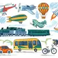 Ilustrasi alat transportasi. (Sumber: 123RF.com)