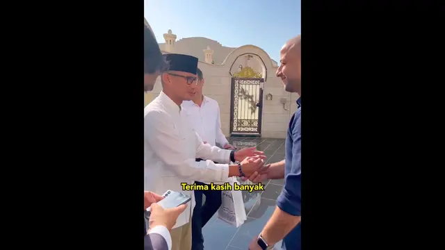 Sandiaga Uno Bertemu Maher Zain dan Penyanyi Kun Anta di Qatar. (instagram.com/sandiuno)