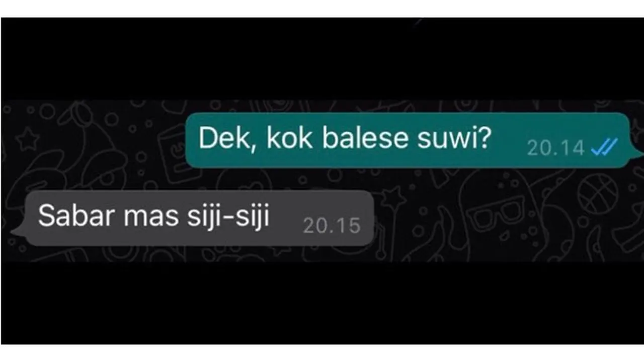 6 Chat ke Gebetan Protes Balasannya Lama Ini Bikin Elus Dada
