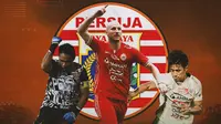 Persija Jakarta - Andritany Ardhiyasa, Michael Krmencik, Hanif Sjahbandi (Bola.com/Adreanus Titus)