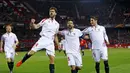 Sevilla mempertahankan tradisi tampil pada babak 16 besar liga Europa setalah menyingkirkan Molde FK dengan agregat gol 3-1.  (REUTERS / Marcelo del Pozo)