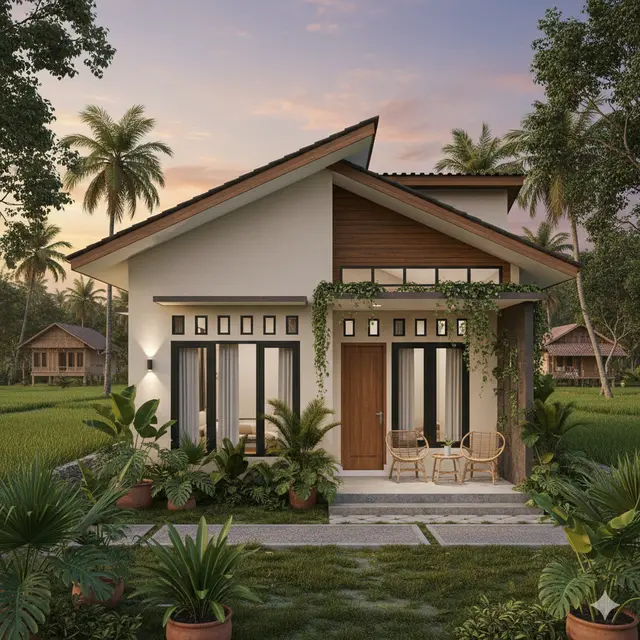 7 Gambar Rumah Minimalis di Kampung, Sederhana tapi Modern dan Bikin Nyaman untuk Keluarga