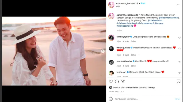 Ibunda Chelsea Islan Sambut Rob Clinton Kardinal Bergabung di Keluarganya usai Lamar Sang Putri