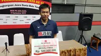 PB Jaya Raya menggelontorkan bonus dengan nilai beragam untuk para atletnya yang berprestasi di Kejuaraan Dunia Bulutangkis 2019. (Bola.com/Zulfirdaus Harahap)