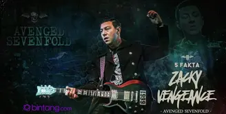 Zacky Vengeance adalah seorang musisi yang multi talenta, Ia juga gitaris salah satu band terkenal dari "Avenged Sevenfold" (A7X). Berikut fakta-fakta yang penting dari musisi satu ini. Langsung saja saksikan hanya di bintang.com.