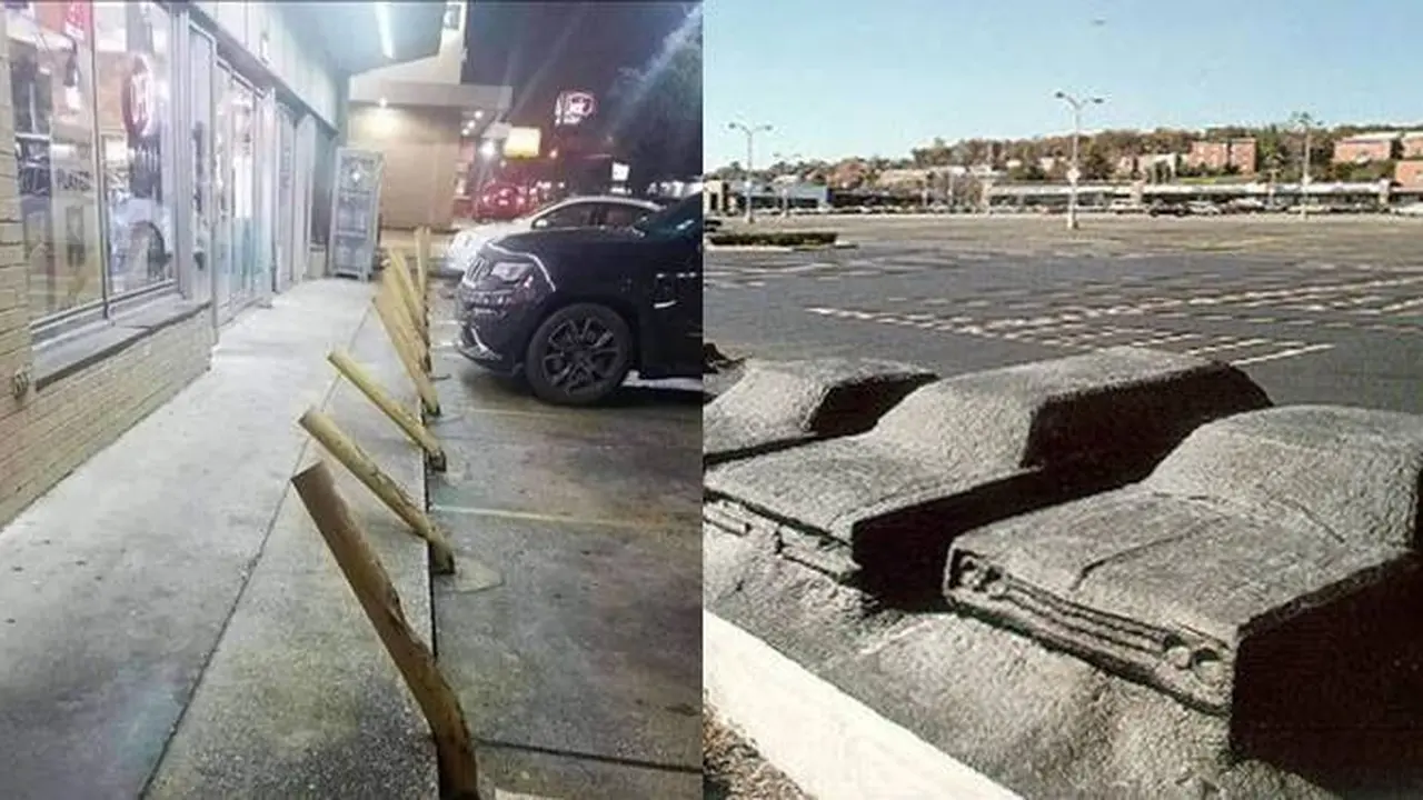 6 Potret Tempat Parkir Umum Nyeleneh Ini Malah Bikin Bingung