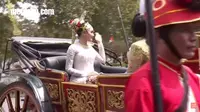 Erina Gudono Tiba di Lokasi Akad Nikah Pakai Kereta Kuda