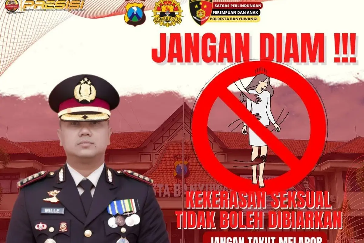 Hotline pengaduan kekerasan seksual Polresta Banyuwangi (Istimewa)