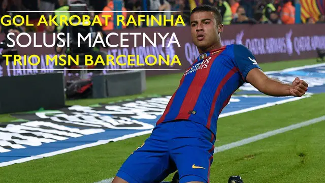 Video gol indah Rafinha ke gawang Granada saat Barcelona meriah kemenangan 1-0 di Camp Nou, Sabtu (29/10/2016) lalu.