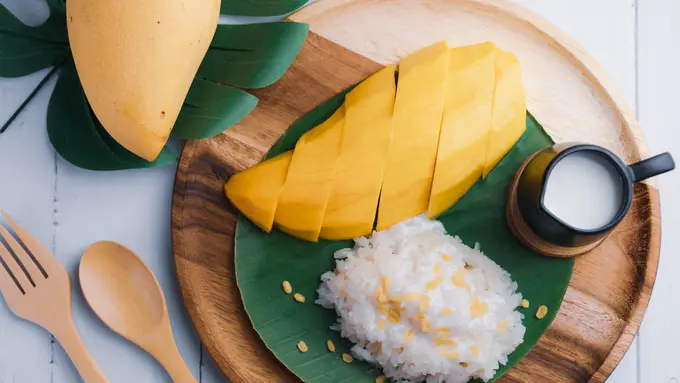 resep mango sticky rice thailand