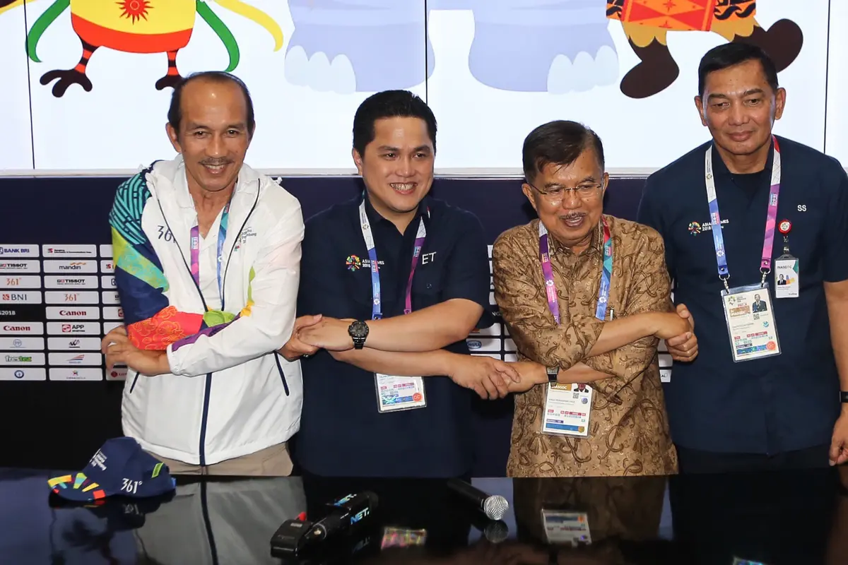 Ditemani Ketua Inasgoc, JK Tinjau Media Center Asian Games 2018